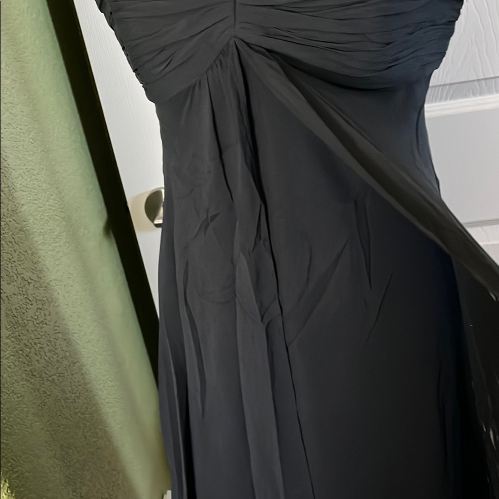 Donna Ricco Elegant Black Chiffon Dress - Picture 8 of 12